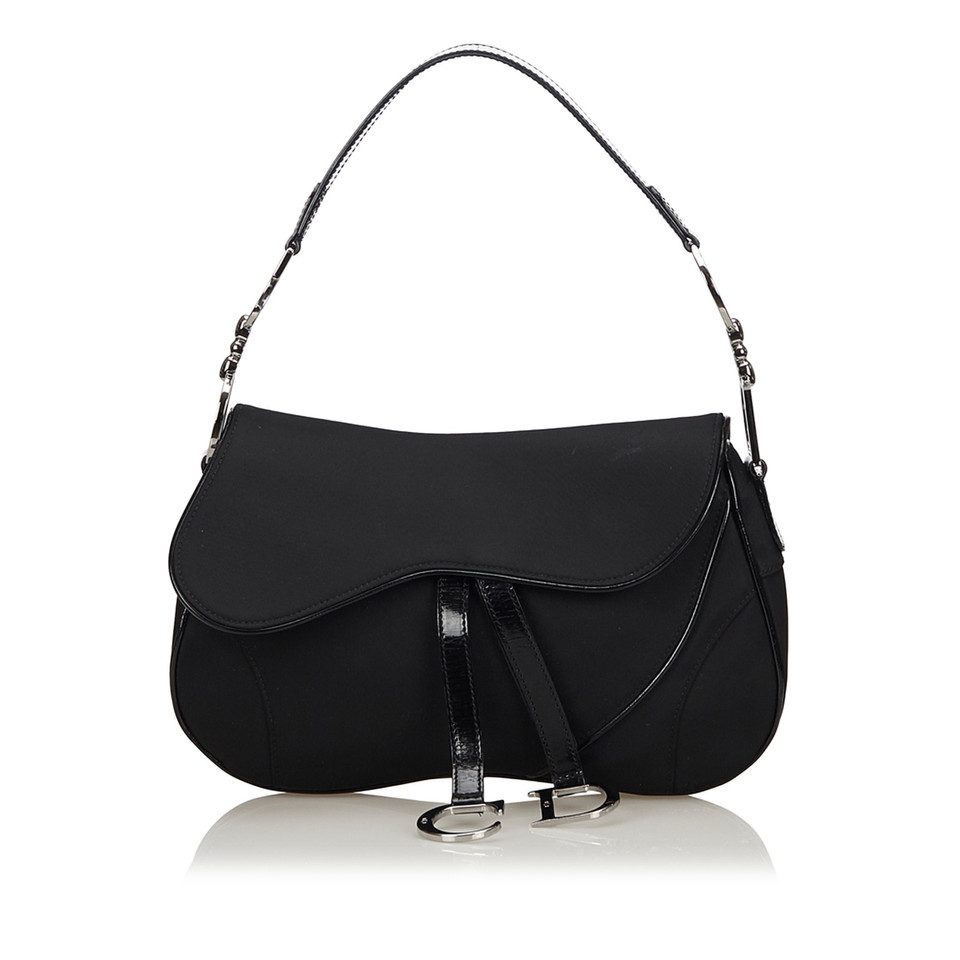 Christian Dior Saddle Bag in Zwart