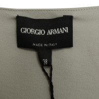 Giorgio Armani Zijde Top in licht grijs