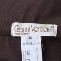 Gianni Versace Fluwelen broek in bruin