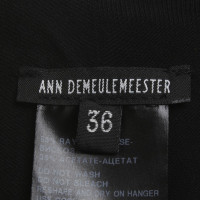Ann Demeulemeester Black vest, 36, Tuxedo-style