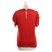 Yves Saint Laurent Silk top in red