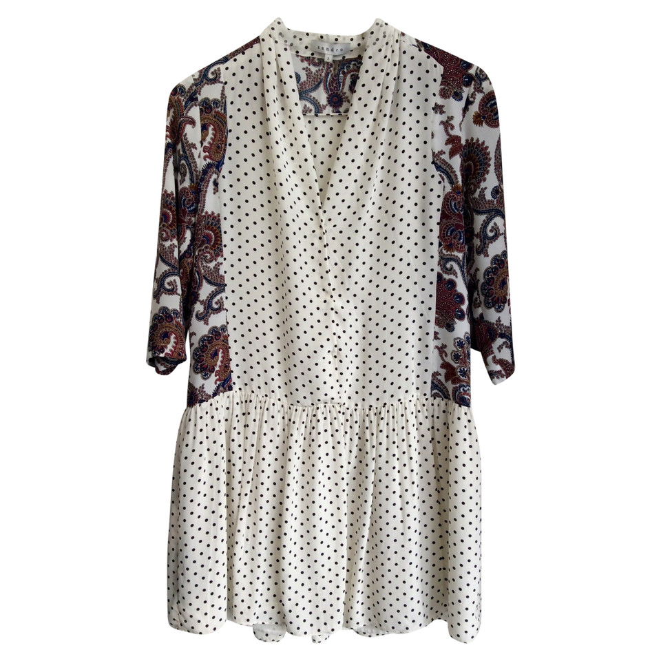 Sandro Silk dress with pattern