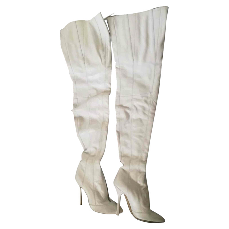 Sergio Rossi Boots Leather in White 
