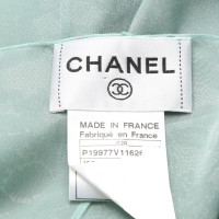 Chanel Oberteil aus Seide in Grün