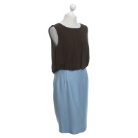 Escada Dress in brown / light blue