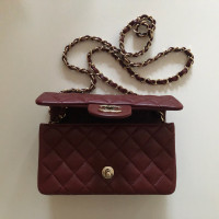 Chanel Classic Flap Bag New Mini Leer in Bordeaux