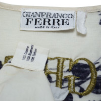 Ferre Gianfranco Ferre robe jupe en soie fleurie