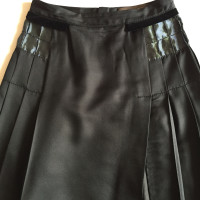 Louis Vuitton Black skirt wool / silk