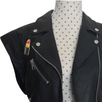 Set Leather vest with patches