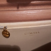 Chanel Timeless Clutch en Cuir en Beige