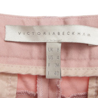 Victoria Beckham Broek in stoffige roze