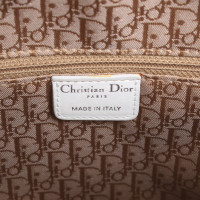 Christian Dior Lady Dior Medium aus Leder in Creme