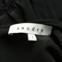 Sandro Kleid aus Seide in Schwarz