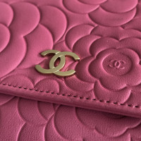 Chanel Wallet on Chain Leather in Fuchsia