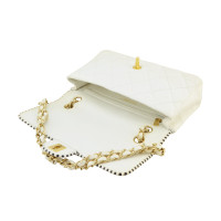 Chanel Classic Flap Bag Medium Leather in White