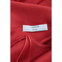 Lanvin zijden jurk in rood