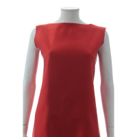Lanvin zijden jurk in rood