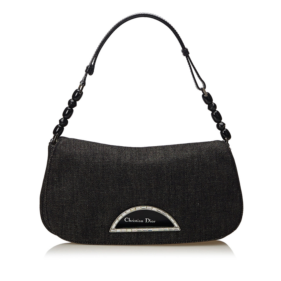 Christian Dior Malice Bag in Denim in Nero