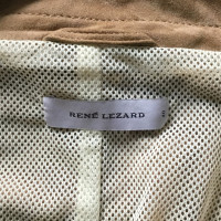 René Lezard Leather jacket in ocher