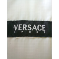 Versace Lederjacke in Limettengrün