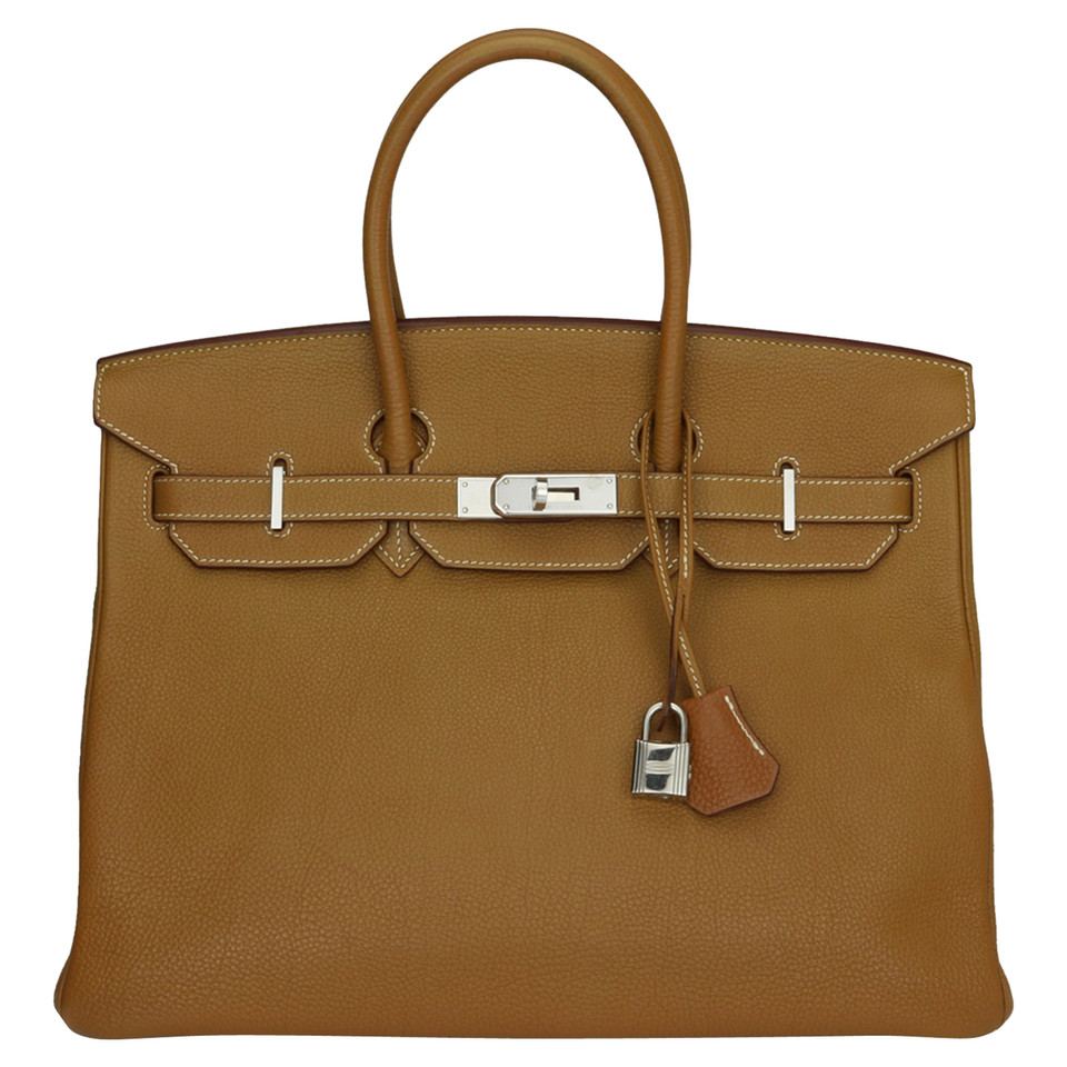 Hermès Birkin Bag 35 in Pelle in Ocra