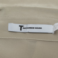 T By Alexander Wang Oberteil aus Seide in Beige