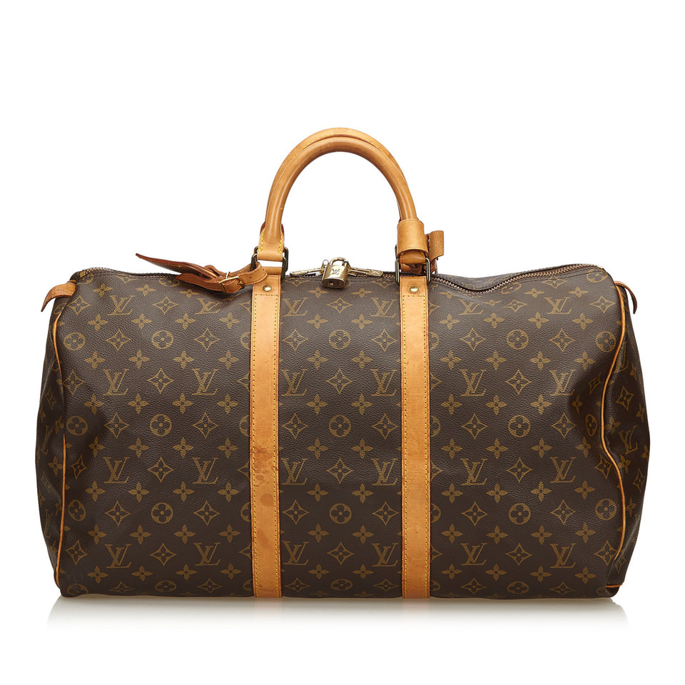 Louis Vuitton Keepall 50 aus Canvas in Braun