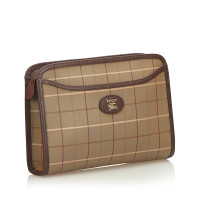 Burberry clutch with checked pattern