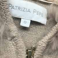 Patrizia Pepe Cardigan with fur trim