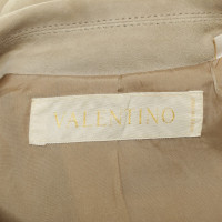 Valentino Garavani giacca di pelle scamosciata beige