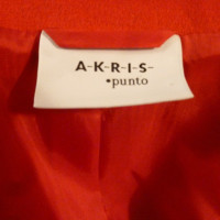 Akris Wool/Angora Blazer in red