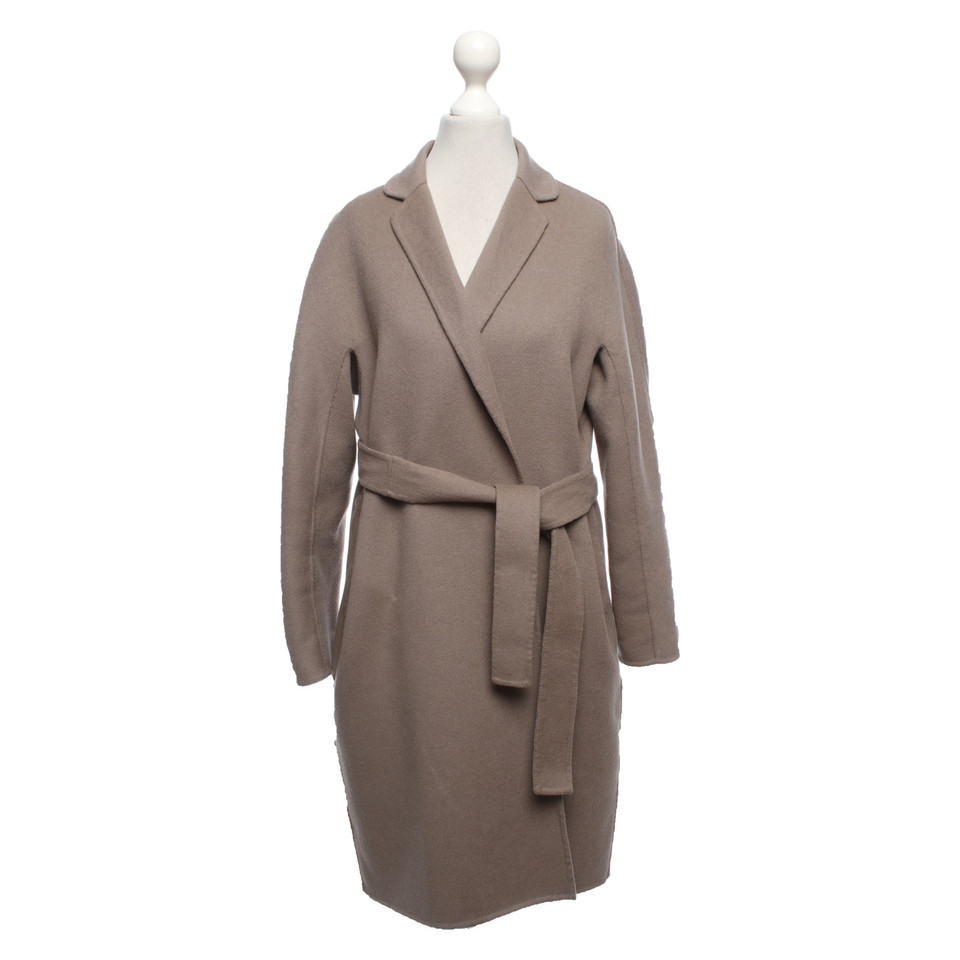 Max Mara Jacket/Coat Wool in Taupe