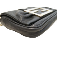 Fendi Black leather clutch bag