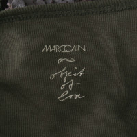 Marc Cain Top in donkergroen / bruin