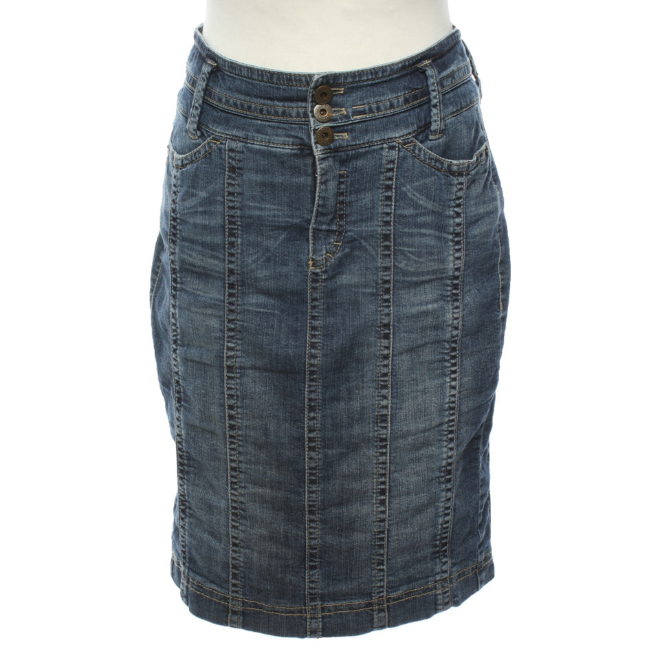 Marc Cain Skirt Jeans fabric in Blue
