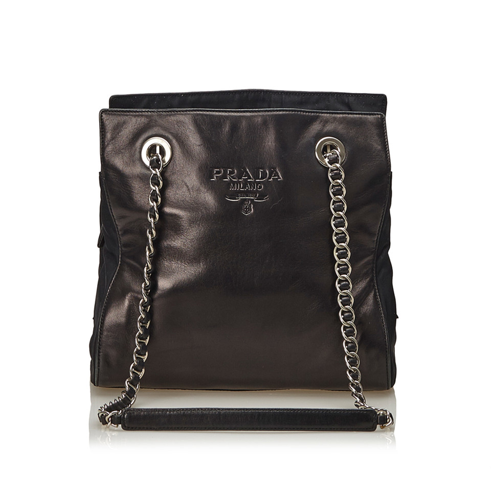 Prada Leren Ketting Tote Bag