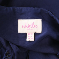 Whistles Silk dress in dark blue