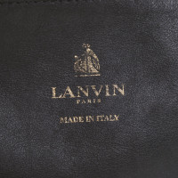 Lanvin Shopper aus Leder in Schwarz