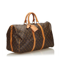 Louis Vuitton Keepall 50 en Toile en Marron