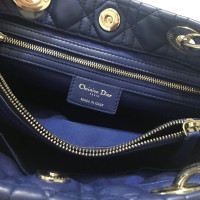 Christian Dior Soft Lady Dior aus Leder in Blau