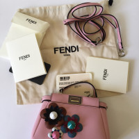 Fendi Peekaboo Bag Micro in Pelle in Rosa