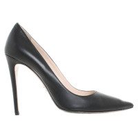 Prada Pumps/Peeptoes Leer in Zwart