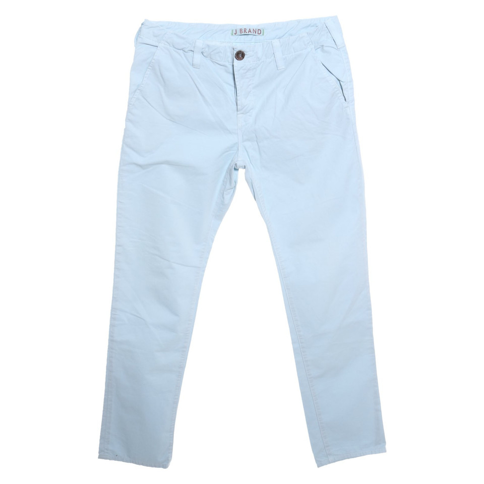 J Brand Paire de Pantalon en Coton en Bleu