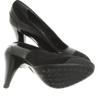 Tod's Pumps/Peeptoes en Daim en Noir