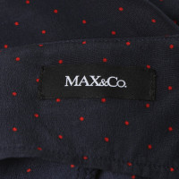 Max & Co Vestito in Seta in Blu