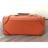 Céline Luggage Nano aus Leder in Orange
