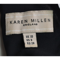 Karen Millen Black silk midi dress