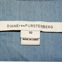 Diane Von Furstenberg Robe portefeuille en bleu