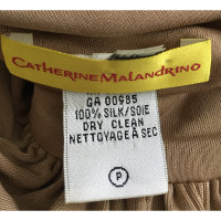 Catherine Malandrino Silk dress in ocher