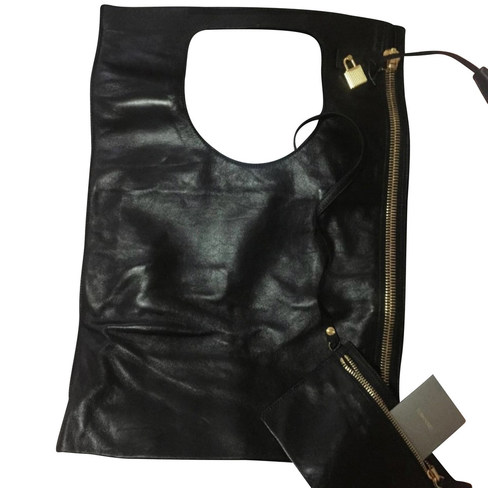Tom Ford Alix Bag aus Leder in Schwarz